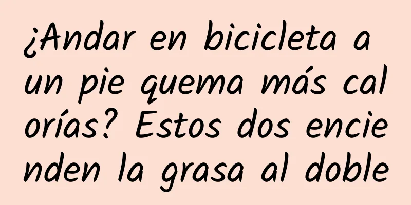 ¿Andar en bicicleta a un pie quema más calorías? Estos dos encienden la grasa al doble