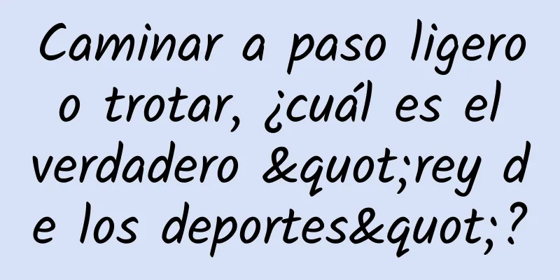 Caminar a paso ligero o trotar, ¿cuál es el verdadero "rey de los deportes"?