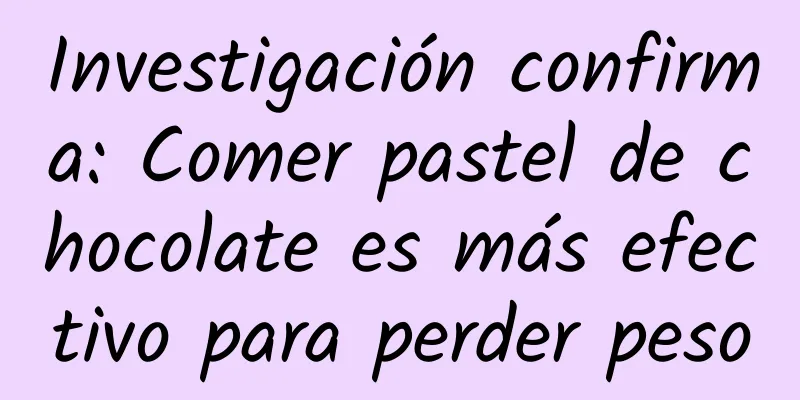 Investigación confirma: Comer pastel de chocolate es más efectivo para perder peso