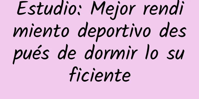 Estudio: Mejor rendimiento deportivo después de dormir lo suficiente