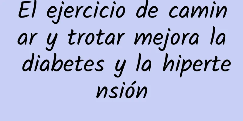 El ejercicio de caminar y trotar mejora la diabetes y la hipertensión
