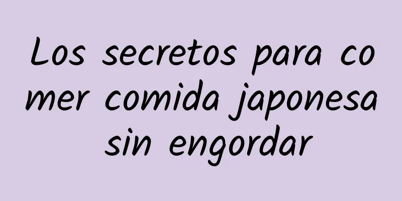 Los secretos para comer comida japonesa sin engordar