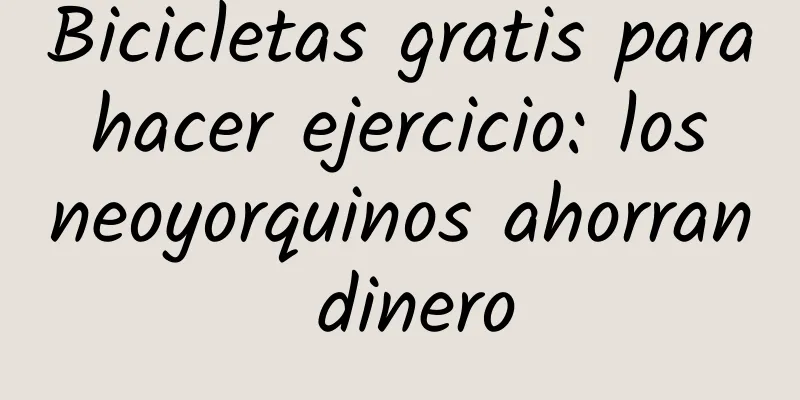 Bicicletas gratis para hacer ejercicio: los neoyorquinos ahorran dinero