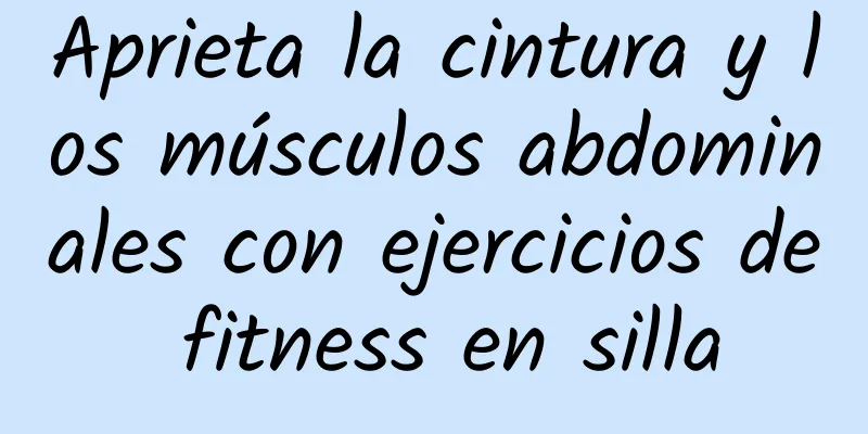 Aprieta la cintura y los músculos abdominales con ejercicios de fitness en silla