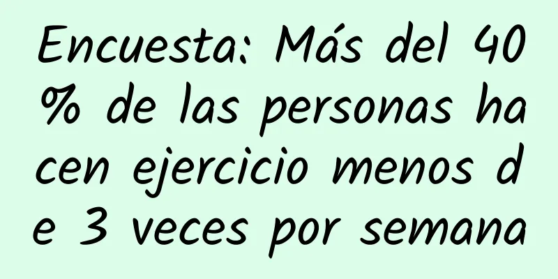 Encuesta: Más del 40% de las personas hacen ejercicio menos de 3 veces por semana