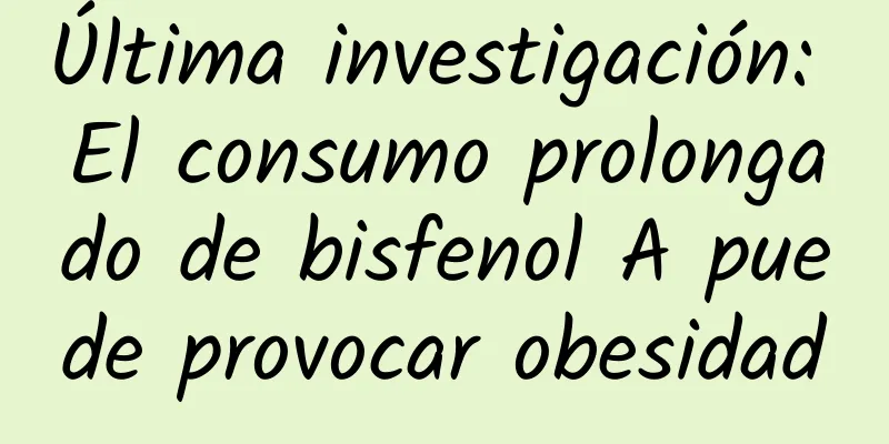 Última investigación: El consumo prolongado de bisfenol A puede provocar obesidad